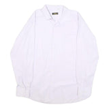 VALENTINO Mens White Plain Shirt 2XL Classic Cotton Button-Down Collar
