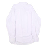 VALENTINO Mens White Plain Shirt 2XL Classic Cotton Button-Down Collar