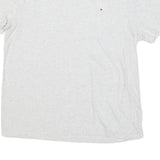 TOMMY HILFIGER Mens White Cotton Blend T-Shirt M Short Sleeve Crew Neck Logo