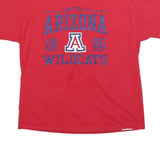 RUSSELL ATHLETIC Mens Red Arizona Wildcats Graphic T-Shirt XL Short Sleeve Crew