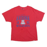 RUSSELL ATHLETIC Mens Red Arizona Wildcats Graphic T-Shirt XL Short Sleeve Crew
