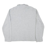 POLO RALPH LAUREN Mens Grey Plain Cotton Blend Pullover Crew Neck Jumper M