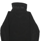 CALVIN KLEIN PERFORMANCE Womens Black Zip Jacket XS Polyester Plain Lightweight