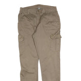 URBAN CLASSICS Mens Slim Beige Cargo Trousers W30 L32 Cotton Blend Zip Pocket