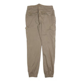 URBAN CLASSICS Mens Slim Beige Cargo Trousers W30 L32 Cotton Blend Zip Pocket