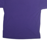 RUSSELL ATHLETIC Mens Purple & Yellow Gavit Softball T-Shirt L Short Sleeve Crew