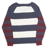 TOMMY HILFIGER Mens Blue & White & Red Patterned Cotton Blend Crew Neck Basic