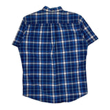 Tommy Hilfiger Checked Short Sleeve Shirt - Medium Blue Cotton