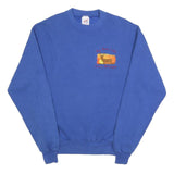 JERZEES Mens Blue Sweatshirt Big Bass Lake Michigan Crew Neck M Embroidered
