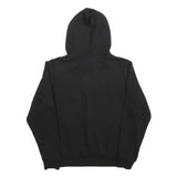 PUMA Womens Black Hoodie M Cotton Blend Pullover Sweatshirt Logo Print