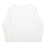 NAUTICA Womens White Blue Red Sweatshirt Crew Neck XL Cotton Blend Casual