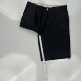 Dickies Cargo Shorts - 33W 11L Black Polyester Blend
