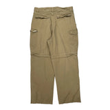 Unbranded Cargo Trousers - 34W 32L Beige Cotton