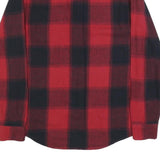 HOLLISTER Mens Red & Black Check Shirt S Button Neck Long Sleeve Flannel