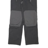 JACK WOLFSKIN Womens Polyester Blend Black & Grey Regular Fit Straight Trousers