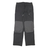 JACK WOLFSKIN Womens Polyester Blend Black & Grey Regular Fit Straight Trousers