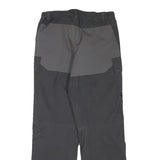 JACK WOLFSKIN Womens Polyester Blend Black & Grey Regular Fit Straight Trousers