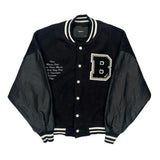 No Ragrets Boneless Varsity Jacket - Medium Black Polyester