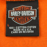 Rocky Mountain Harley Davidson Graphic Tank Top - Large Orange Cotton