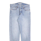 LEVI'S Womens Jeans Blue Regular Straight Denim Light W27 L27 Button Closure