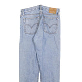 LEVI'S Womens Jeans Blue Regular Straight Denim Light W27 L27 Button Closure
