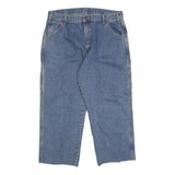 DICKIES Mens Relaxed Blue Denim Jeans W38 L24 Workwear Utility Zip Closure