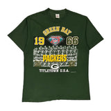 Made In USA Single Stitch Green Bay Packers Gts Nfl T-Shirt - XL Green Cotton