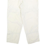 COLUMBIA Womens Polyester Blend White Regular Zip Trousers W30 L28 Lightweight