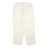 COLUMBIA Womens Polyester Blend White Regular Zip Trousers W30 L28 Lightweight