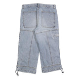 NEIGHBORHOOD Mens Shorts Blue Patchwork M W31 Cotton Blend Casual Cargo