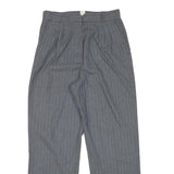 JRS Womens Relaxed Grey Rayon Straight Leg Trousers W28 L28 Classic Casual