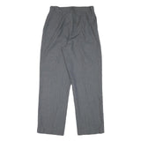 JRS Womens Relaxed Grey Rayon Straight Leg Trousers W28 L28 Classic Casual