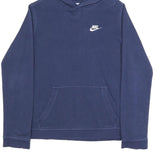 NIKE Boys Blue Hoodie XL Cotton Blend Casual Pullover Hooded Sweatshirt