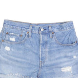 LEVI'S Womens Denim Blue Cut-Off Distressed Shorts M W30 Casual Summer
