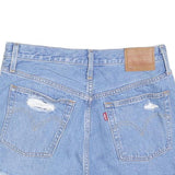 LEVI'S Womens Denim Blue Cut-Off Distressed Shorts M W30 Casual Summer