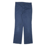 DICKIES Womens Cotton Blend Blue Regular Straight Trousers W31 L30 Workwear Zip