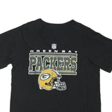NFL Mens Black Green Bay Packers Graphic T-Shirt M Short Sleeve Crew Neck