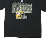 NFL Mens Black Green Bay Packers Graphic T-Shirt M Short Sleeve Crew Neck
