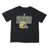 NFL Mens Black Green Bay Packers Graphic T-Shirt M Short Sleeve Crew Neck