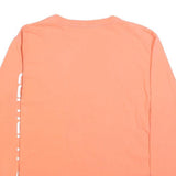 CARHARTT Womens Orange Long Sleeve Crew Neck Graphic T-Shirt S