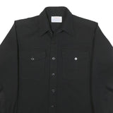 CIEIGHTON Womens Black Shirt L Button Pocket Cotton Blend Stylish