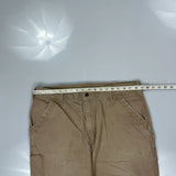 Carhartt Carpenter Trousers - 36W 31L Khaki Cotton