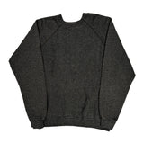 1990'S Blank Made In USA Tultex Sweatshirt - Large Grey Cotton Blend