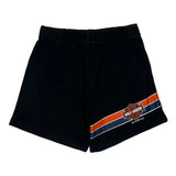 Age 4 Harley Davidson Graphic Shorts - XS Black Cotton Blend