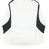 PUMA Mens White & Black Zip Hooded Cotton Blend Jacket L Sports Casual