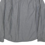 BENCH Mens Grey Cotton Blend Shirt 2XL Long Sleeve Button Casual Workwear