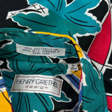 Henry Grethel Graphic Hawaiian Shirt - Small Multicoloured Cotton