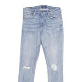 LEVI'S 721 High Rise Skinny Womens Jeans Blue Slim Skinny Denim Light W28 L30