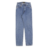 REDWOOD Womens Jeans Blue Regular Straight Denim Medium W25 L30 Button Closure