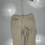 Ralph Lauren Cord Trousers - 30W UK 10 Beige Cotton